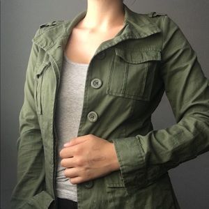 Green army jacket